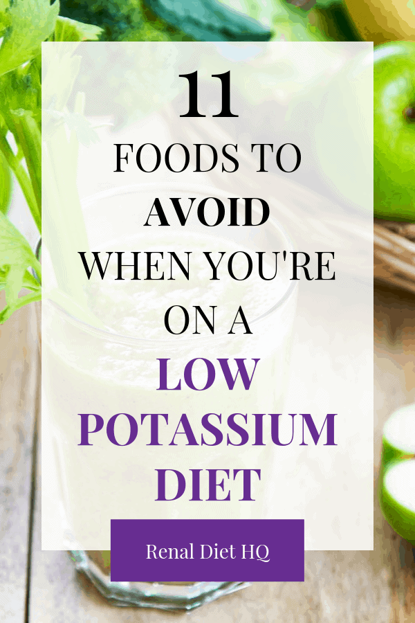 A Low Potassium Menu For When Levels Are High - Renal Diet HQ