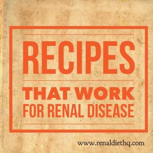 Easy Recipes For Dialysis Patients