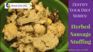 Herbed Sausage Stuffing Low Sodium Low Carb Recipe Meals