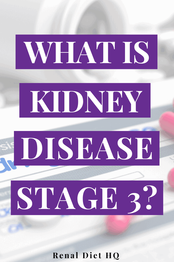 What is Kidney Disease Stage 3? - Renal Diet Menu Headquarters