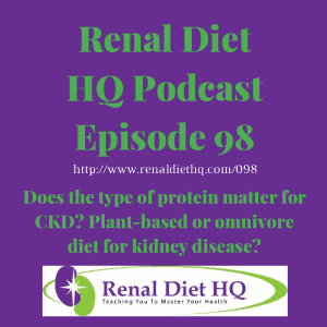 Rdhq Podcast 98: Does The Type Of Protein Matter For Ckd? Plant Based Or Omnivore Diet For Kidney Disease?